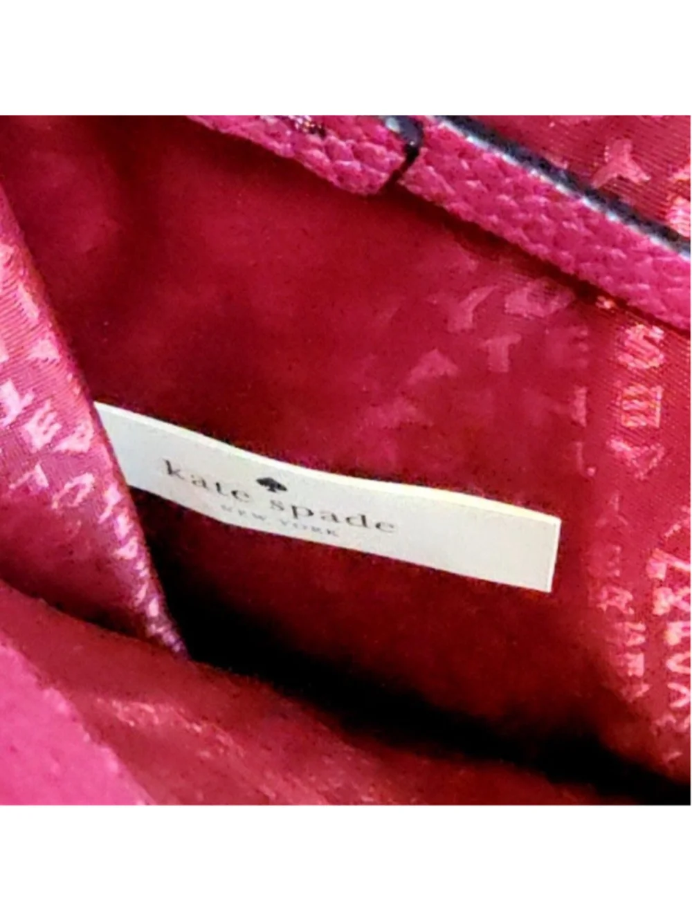 Kate Spade Satchel Bag Womens Medium Burgundy Leather Mulberry Street Crossbody